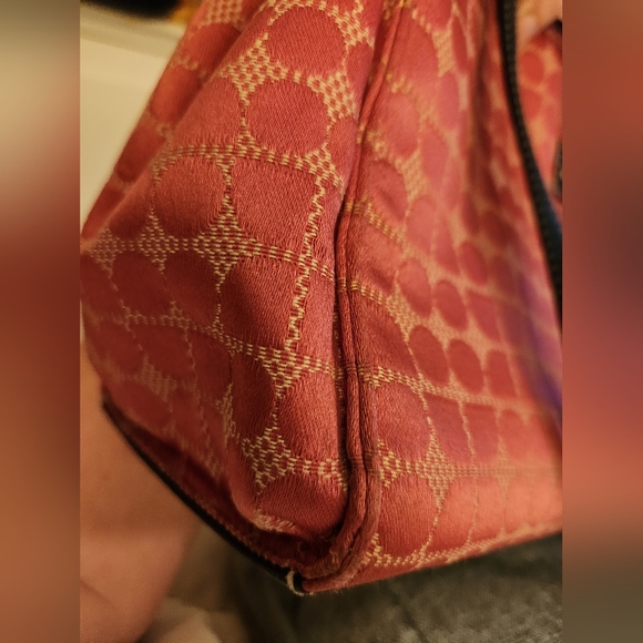 Vintage Kate Spade Classic Dot Noel Pink Shoulderbag Tote Purse - Picture 11 of 16